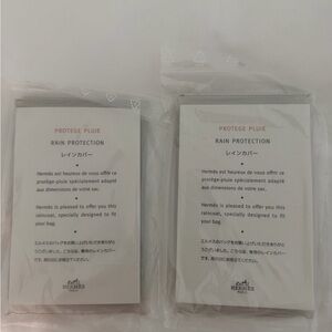 2 hermes bag raincoats #3 & #7